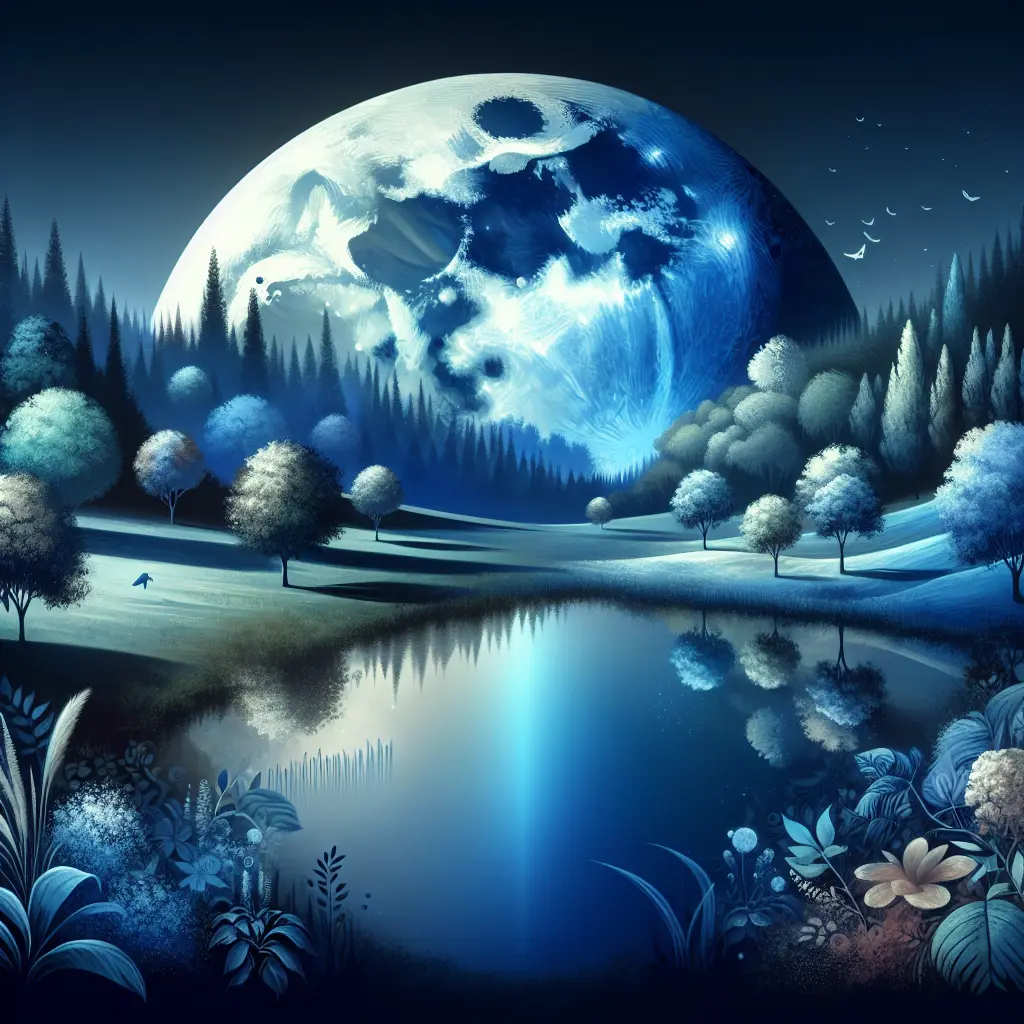 Representation of Blue Moon Inspired Art and Creativity