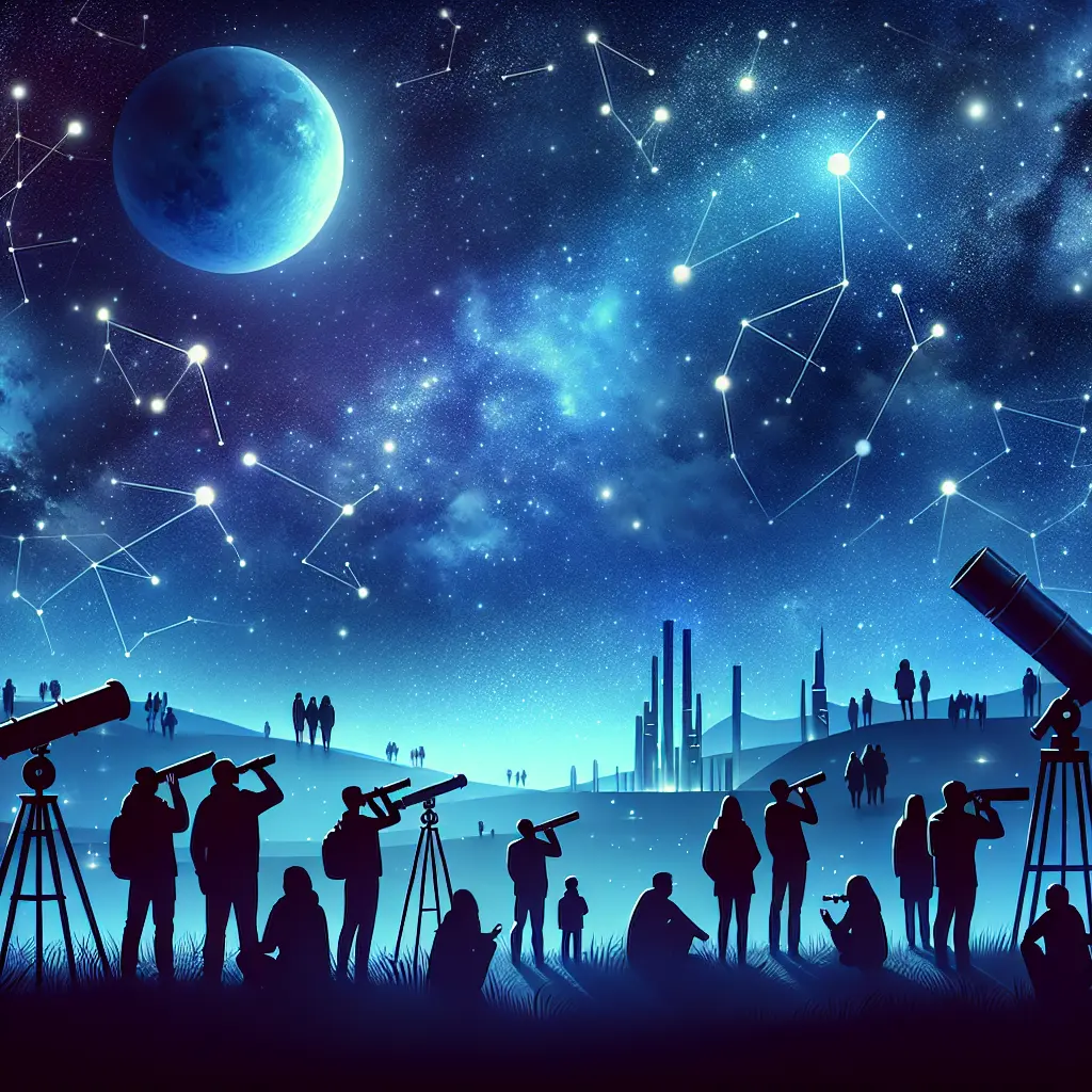 Representation of Blue Moon Travel Destinations for Stargazers