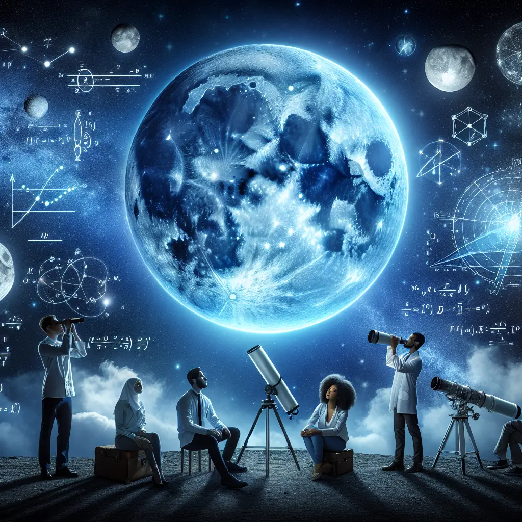 Representation of The Science Behind Blue Moons and Their Rarity