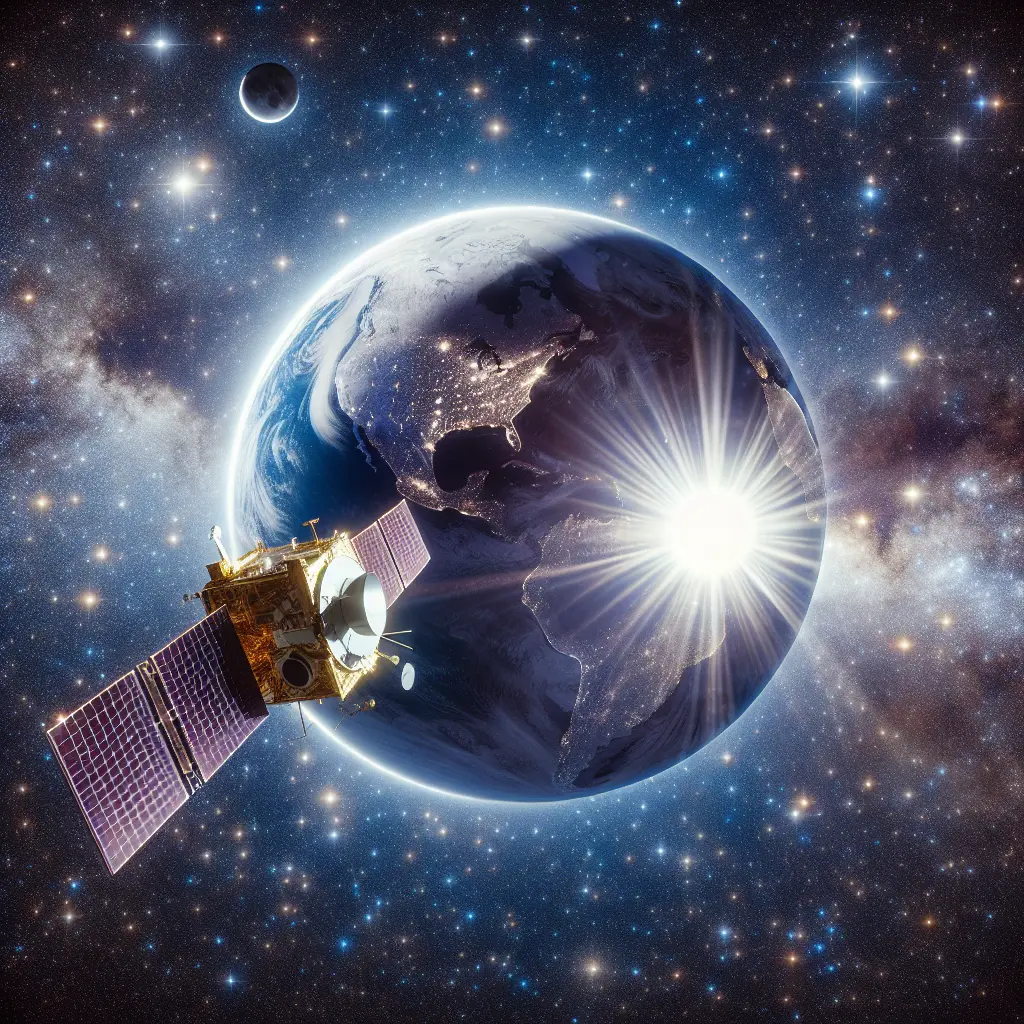 Representation of NASA-Supported Mission to Capture Total Lunar Eclipse from the Moon's Perspective