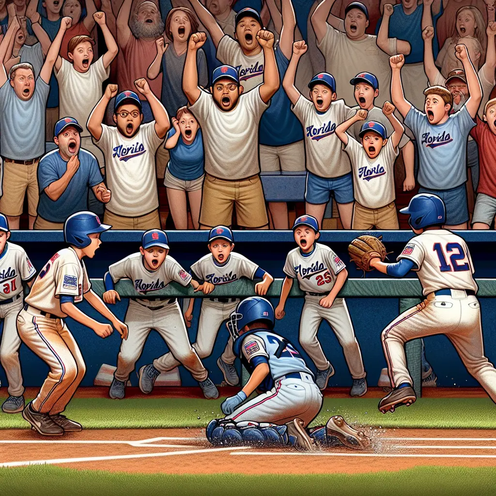 Representation of Teraj Alexander, 12, Amazingly Steals Home for Florida in Little League World Series Semifinal